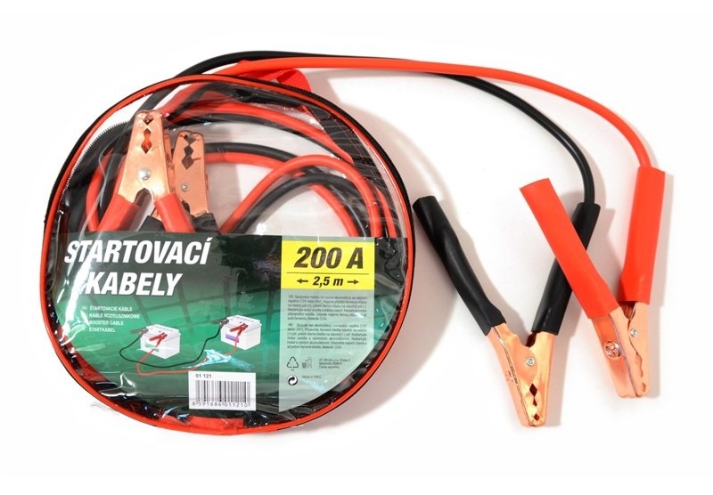 Štartovacie káble Compass 200A 2,5m zips bag