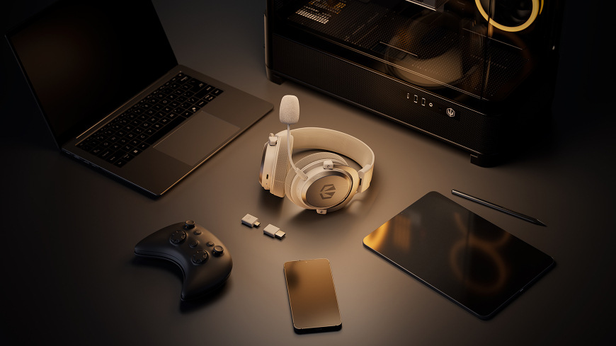 Headset ENDORFY VIRO Infra Wireless Onyx White biely Headset ENDORFY VIRO Infra Wireless Onyx White s príslušenstvom na pripojenie k počítaču, konzole, telefónu a tabletu