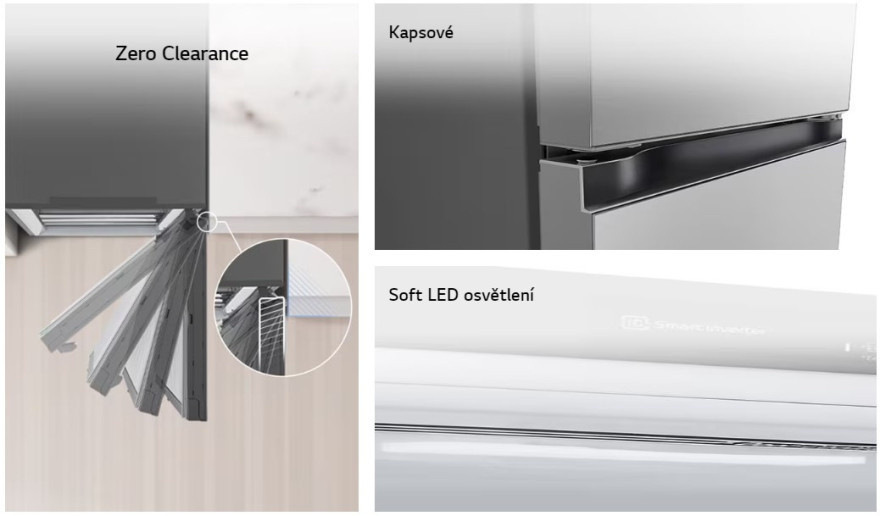 Zero Klírens chladničky s mrazničkou LG GBV5240CPY