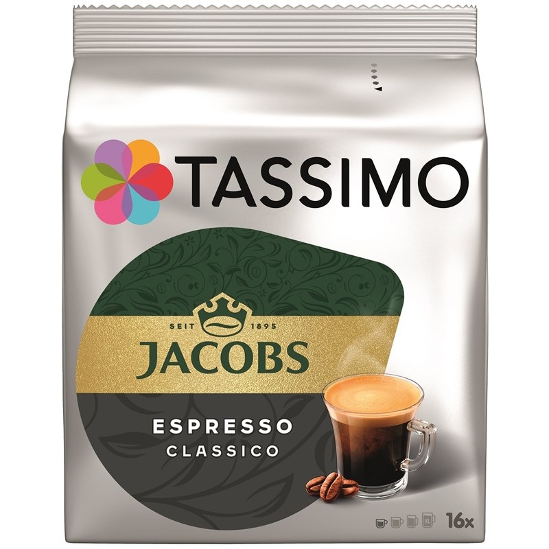 Kapsuly pre espressá Tassimo Jacobs Krönung Espresso 118,4 g (16 ks) Kapsle Jacobs Krönung Espresso 118,4 g Tassimo