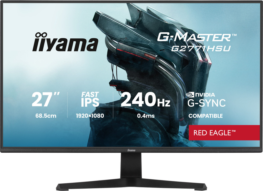 Herný monitor iiyama G-Master G2771HSU-B1 v čiernej farbe.