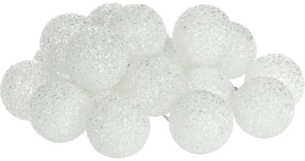 Vianočné osvetlenie RETLUX RXL 490, girlanda guličky, 20 LED, studená biela