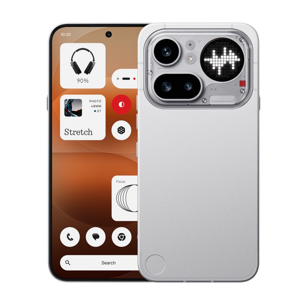 Mobilný telefón Nothing Phone (4a) Pre 5G 8 GB / 128 GB - strieborný