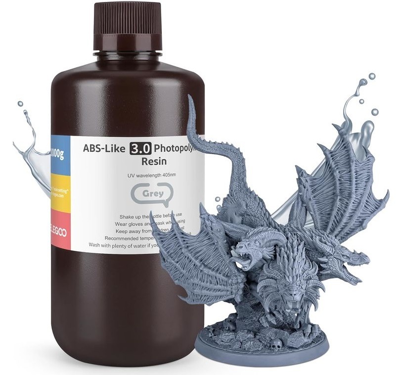 UV resin Elegoo ABS-likeV3 1kg sivá UV resin Elegoo ABS-likeV3 1kg sivá