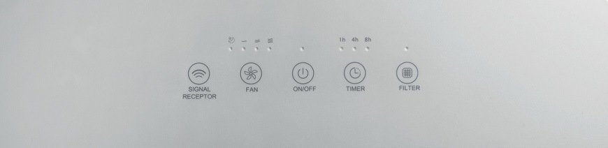 Čistička vzduchu Hisense AP220H, biela, ovládací panel