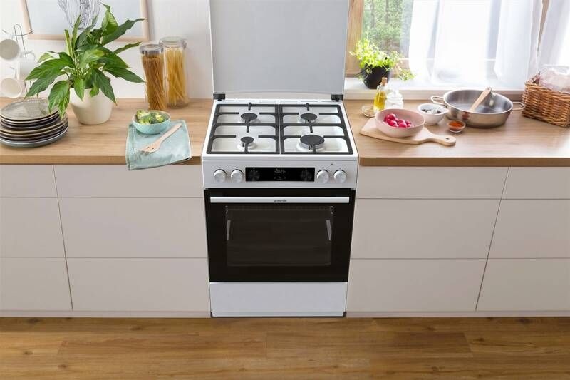 Kombinovaný sporák Gorenje G600 GKS6C71WF biely
