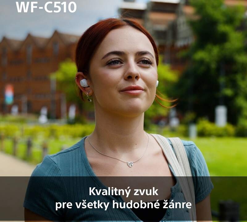Slúchadlá Sony WF-C510 - žltá, kvalitný zvuk