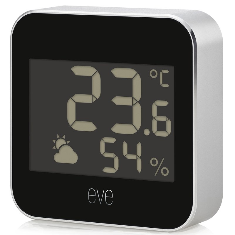 Teplotný senzor Eve s LCD displejom, biela farba