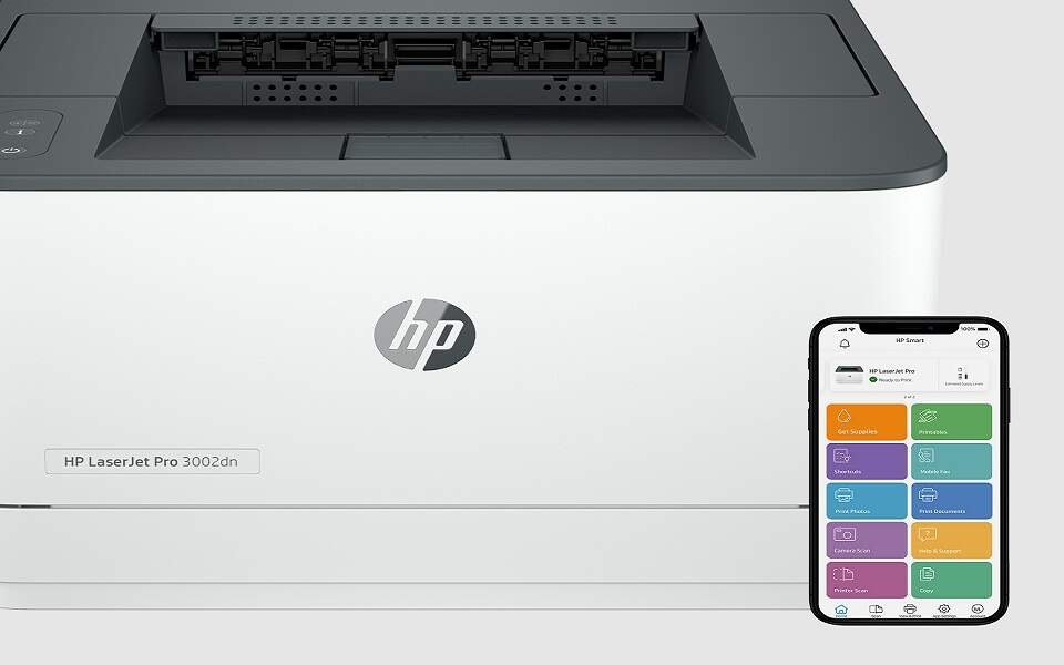Tlačiareň laserová HP LaserJet Pro 3002dn biela