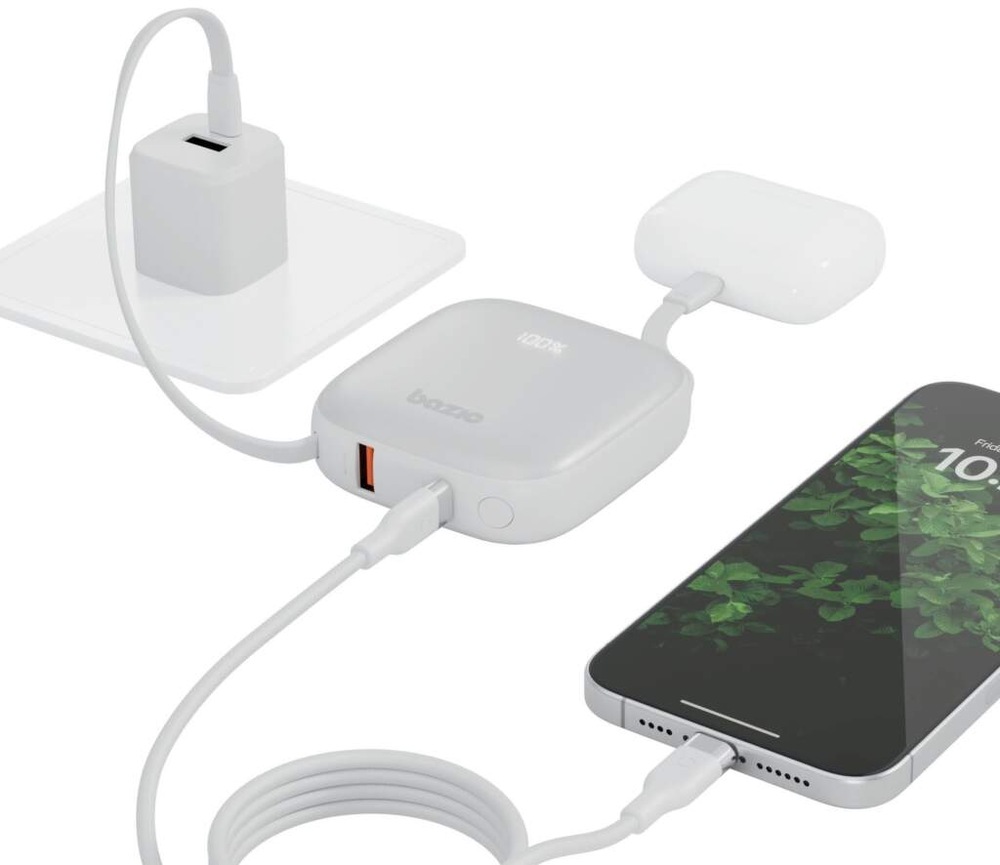 Powerbank Energea Bazic GoPower Fusion 10000 mAh biely
