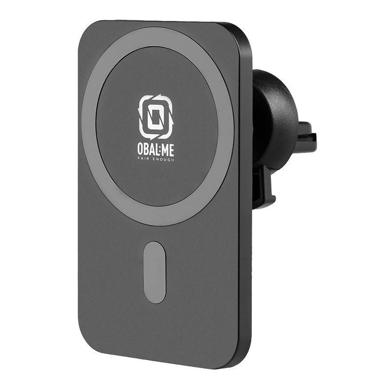 Držiak na mobil Obal:Me MagNetix Plate bezdrôtový, nabíjací 15W čierna