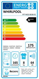 Sušička bielizne Whirlpool FFT M22 8X3B EE biela

 obrázok produktu 1 z 10