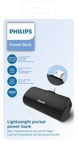 Powerbank Philips 2500mAh, Micro USB čierny

 obrázok produktu 2 z 2