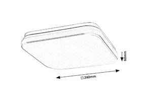 LED stropné svietidlo Rabalux Lowar 77134 biele

 obrázok produktu 4 z 5