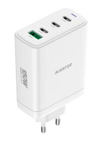 Nabíjačka do siete Aligator GaN 150W, 3× USB-C, 1× USB-A biela

 obrázok produktu 1 z 1