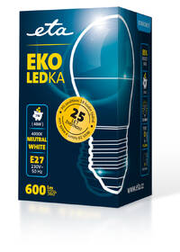 LED žiarovka ETA EKO LEDka mini globe 7W, E27, neutrální bílá 

 obrázok produktu 3 z 3