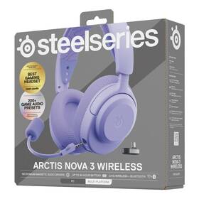Headset SteelSeries Arctis Nova 3 WL fialový

 obrázok produktu 16 z 16