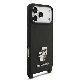 Kryt na mobil Karl Lagerfeld Saffiano Crossbody Popruh Metal Karl and Choupette na Apple iPhone 18 Pro Max čierny

 obrázok produktu 5 z 7