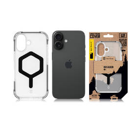 Kryt na mobil Tactical MagForce Hexagon na Apple iPhone 16 čierny/priehľadný

 obrázok produktu 5 z 5