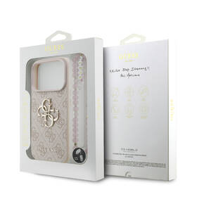 Kryt na mobil Guess PU 4G Metal Logo Strap na Apple iPhone 17 Pro ružový

 obrázok produktu 7 z 7