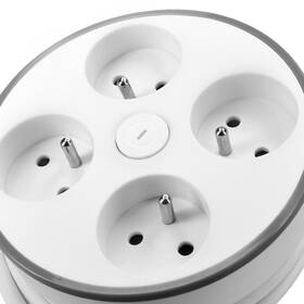 Kábel predlžovací Solight 4x zásuvka, vypínač, 2 m biely

 obrázok produktu 5 z 7