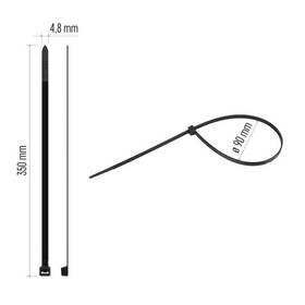 Sťahovacie pásky EMOS 350×4,8MM, 100KS čierne

 obrázok produktu 10 z 10