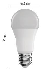 Inteligentná žiarovka EMOS GoSmart A60 9 W E27 ZigBee RGBCCT 

 obrázok produktu 3 z 4