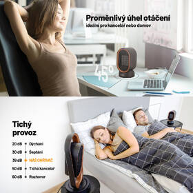 Teplovzdušný ventilátor Lauben Desk Fan&Heater 2in1 600BB čierny

 obrázok produktu 6 z 11