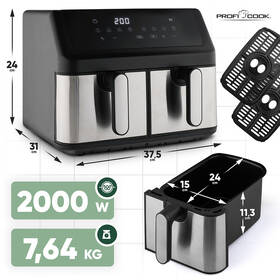Fritéza teplovzdušná Profi Cook FR 1296 H čierna

 obrázok produktu 2 z 7
