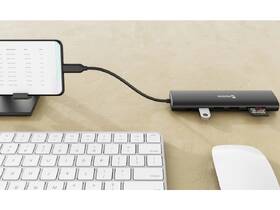 USB Hub Swissten 7-in-1 USB-C PD 100W čierny

 obrázok produktu 4 z 5