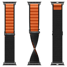 Remienok Spigen Fabric na Apple Watch 49/46/45/44mm čierny/oranžový

 obrázok produktu 9 z 15
