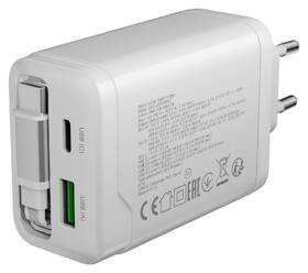 Nabíjačka do siete Canyon OnCharge 65RC White, USB-C, 65W PD, QC, EU biely

 obrázok produktu 5 z 7