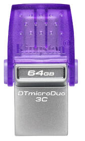 USB flashdisk Kingston DataTraveler microDuo 3C 64GB fialový

 obrázok produktu 1 z 5