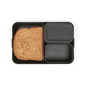 Jedálenský box Brabantia Bento Make & Take, dark grey čierny

 obrázok produktu 14 z 22