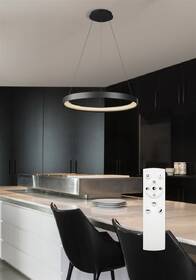 Závesné svietidlo Top Light Orbit 50CZ RC, 40W, max.4000lm, stmievanie, 3000-6500K, diaľkové ovládanie, 50 cm čierne

 obrázok produktu 4 z 4