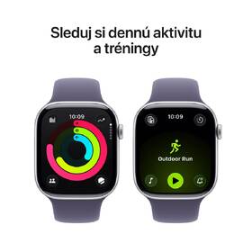 Inteligentné hodinky Apple GPS 42mm strieborný hliník - hmlisto fialový športový remienok - S/M 

 obrázok produktu 3 z 7