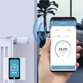 Bezdrôtová termohlavica Hama SMART set pre reguláciu vykurovania, centrála + 2x hlavica 

 obrázok produktu 7 z 9