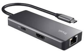 USB Hub Trust DALYX, 6-in-1 USB-C Multi-Port strieborný

 obrázok produktu 1 z 11