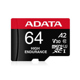 Pamäťová karta ADATA High Endurance Micro SDXC 64GB UHS-I (100R/80W) + adaptér 

 obrázok produktu 1 z 3