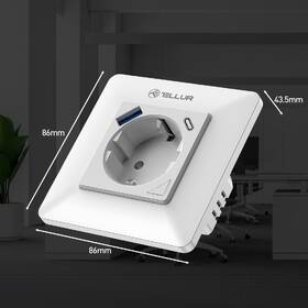 Inteligentná zásuvka Tellur Wi-Fi, 3600W, 16A biela

 obrázok produktu 3 z 7