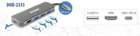 USB Hub D-Link 5v1 z USB-C na HDMI a funkciou Power Delivery sivý

 obrázok produktu 2 z 2