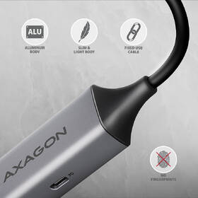 Sieťová karta Axagon USB-C 3.2 Gen 1 - Gigabit Ethernet sivá

 obrázok produktu 4 z 5
