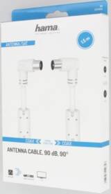 Koaxiálny kábel Hama anténní , 90DB, kolmý, 1,5m, bílý 

 obrázok produktu 1 z 1