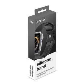 Remienok Celly silikonový na Apple Watch 42/44/45 mm čierny

 obrázok produktu 2 z 2