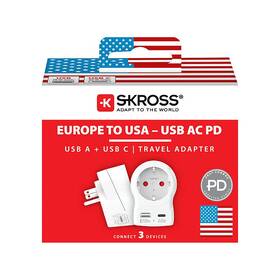 Cestovný adaptér Solight PA29PD20, USB A+C, 20 W, do Spojených štátov, typ B biely

 obrázok produktu 6 z 6