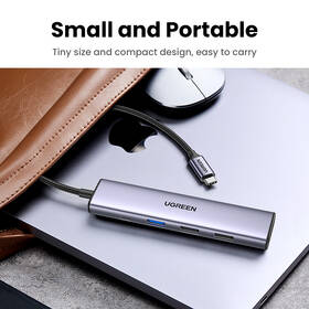 USB Hub UGREEN USB-C/USB-C, 3×USB, HDMI strieborný

 obrázok produktu 6 z 8
