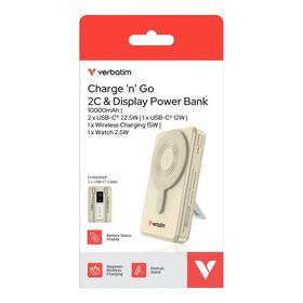 Powerbank Verbatim magnetická, bezdrôtová Charge 'n' Go C+C, displej, 10000 mAh zlatá

 obrázok produktu 7 z 7