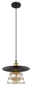 Závesné svietidlo GLOBO Viejo, 30 cm, 1xE27, 60W čierne/zlaté

 obrázok produktu 1 z 2