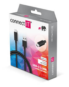 Kábel Connect IT USB/USB-C, 2 m čierny

 obrázok produktu 2 z 2