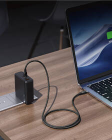 Kábel Voltme Powerlink Rugg Series USB-C/USB-C, CTC 5A/100W 1,8m čierny

 obrázok produktu 4 z 4